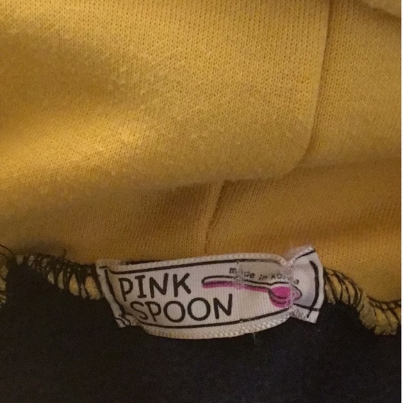 Yellow and Black Hoodie with Bold Text - Picture 2 of 2